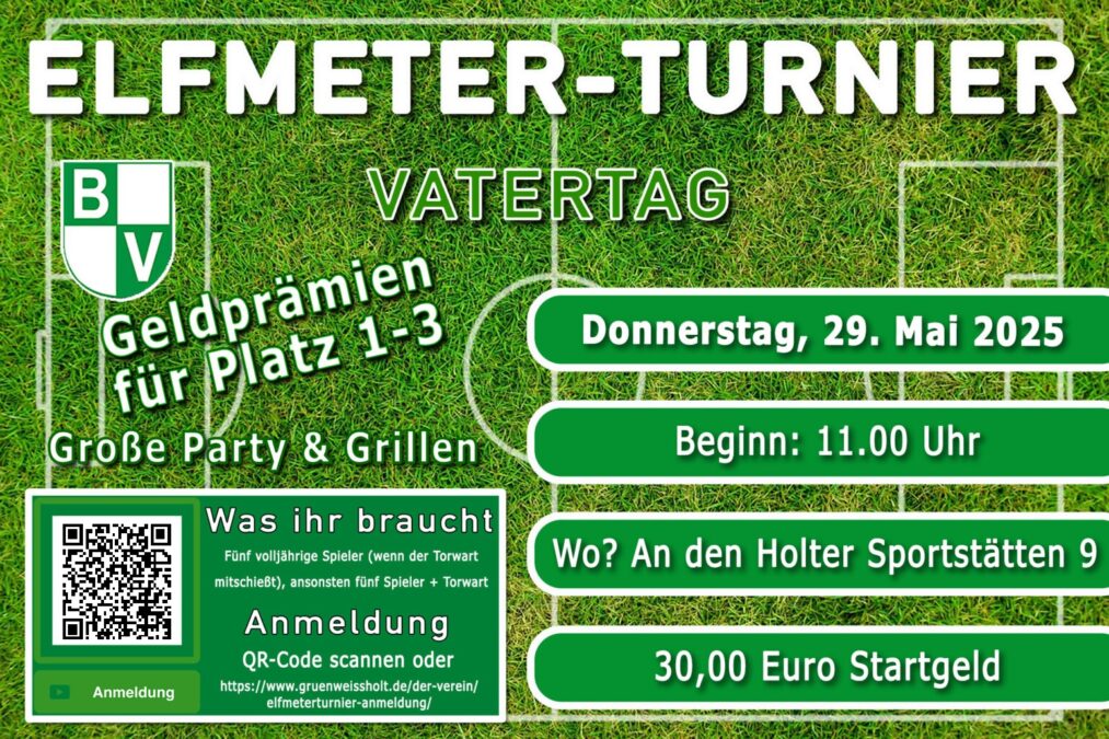 Plakat Elfmeter-Turnier Holt