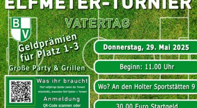 Plakat Elfmeter-Turnier Holt